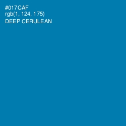 #017CAF - Deep Cerulean Color Image