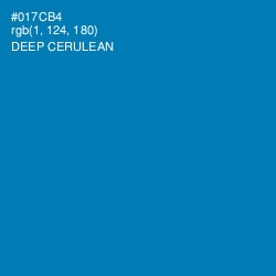 #017CB4 - Deep Cerulean Color Image