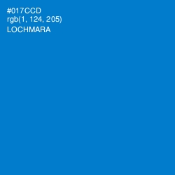 #017CCD - Lochmara Color Image