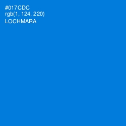 #017CDC - Lochmara Color Image
