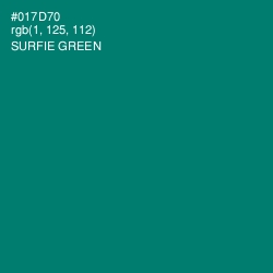 #017D70 - Surfie Green Color Image