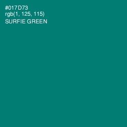 #017D73 - Surfie Green Color Image