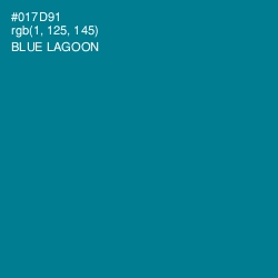 #017D91 - Blue Lagoon Color Image