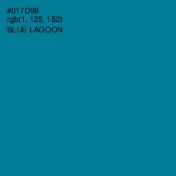 #017D98 - Blue Lagoon Color Image