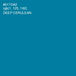 #017DA2 - Deep Cerulean Color Image