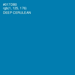 #017DB0 - Deep Cerulean Color Image