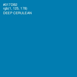 #017DB2 - Deep Cerulean Color Image