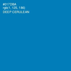#017DBA - Deep Cerulean Color Image