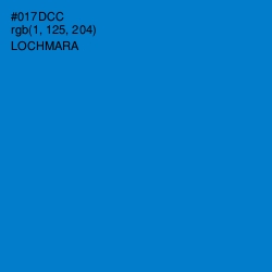 #017DCC - Lochmara Color Image