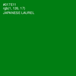 #017E11 - Japanese Laurel Color Image