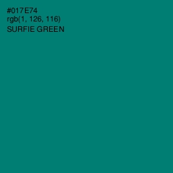 #017E74 - Surfie Green Color Image