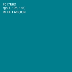 #017E8D - Blue Lagoon Color Image