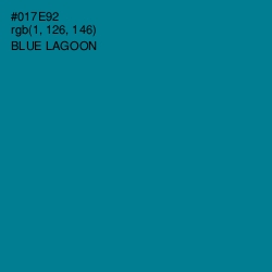 #017E92 - Blue Lagoon Color Image