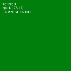 #017F0D - Japanese Laurel Color Image