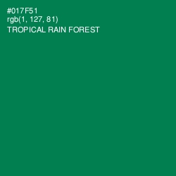 #017F51 - Tropical Rain Forest Color Image