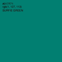 #017F71 - Surfie Green Color Image