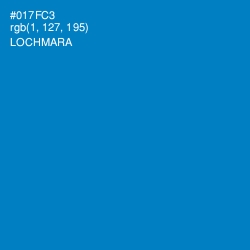 #017FC3 - Lochmara Color Image