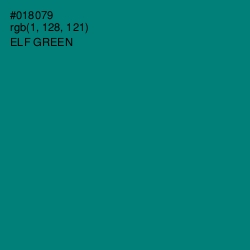 #018079 - Elf Green Color Image