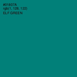 #01807A - Elf Green Color Image