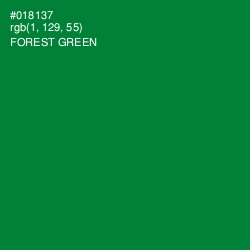 #018137 - Forest Green Color Image