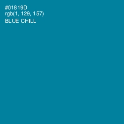 #01819D - Blue Chill Color Image