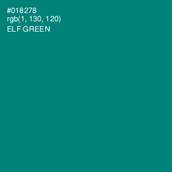 #018278 - Elf Green Color Image