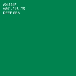 #01834F - Deep Sea Color Image