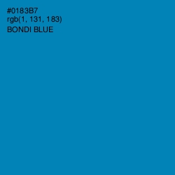 #0183B7 - Bondi Blue Color Image