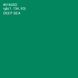 #01865D - Deep Sea Color Image