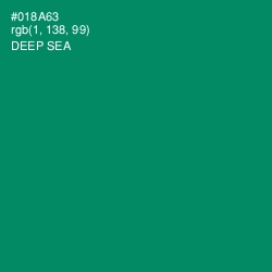 #018A63 - Deep Sea Color Image