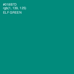 #018B7D - Elf Green Color Image