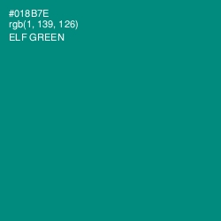 #018B7E - Elf Green Color Image