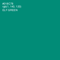 #018C78 - Elf Green Color Image