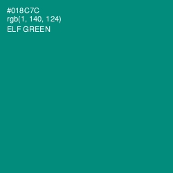 #018C7C - Elf Green Color Image