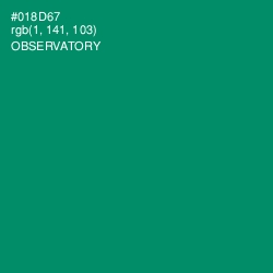 #018D67 - Observatory Color Image
