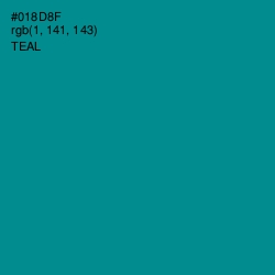 #018D8F - Teal Color Image