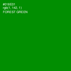 #018E01 - Forest Green Color Image