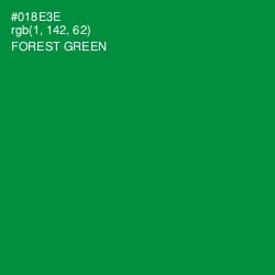 #018E3E - Forest Green Color Image