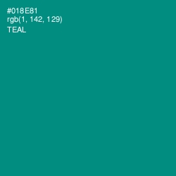 #018E81 - Teal Color Image