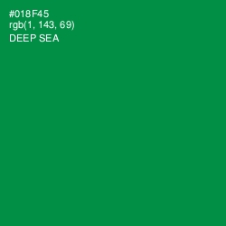 #018F45 - Deep Sea Color Image