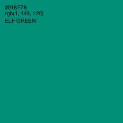 #018F78 - Elf Green Color Image