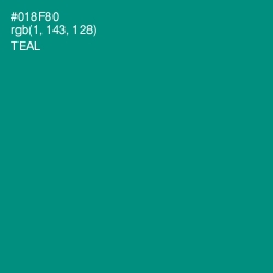 #018F80 - Teal Color Image