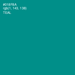 #018F8A - Teal Color Image