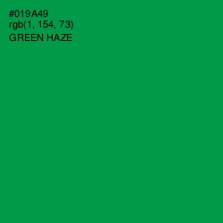 #019A49 - Green Haze Color Image