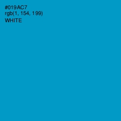 #019AC7 - Pacific Blue Color Image