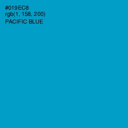 #019EC8 - Pacific Blue Color Image