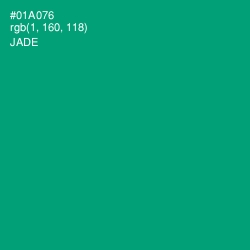 #01A076 - Jade Color Image