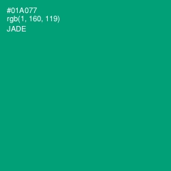 #01A077 - Jade Color Image