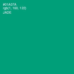 #01A07A - Jade Color Image