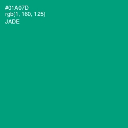 #01A07D - Jade Color Image